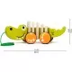 Jucarie de tras din lemn crocodil Jucarie de tras din lemn crocodil