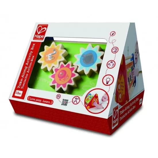 Jucarie interactiva cu 5 activitati triunghi Hape Jucarie interactiva cu 5 activitati triunghi Hape