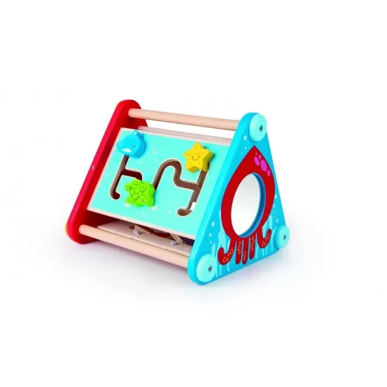 Jucarie interactiva cu 5 activitati triunghi Hape Jucarie interactiva cu 5 activitati triunghi Hape