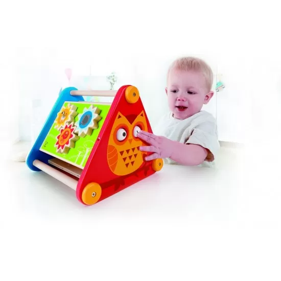 Jucarie interactiva cu 5 activitati triunghi Hape Jucarie interactiva cu 5 activitati triunghi Hape