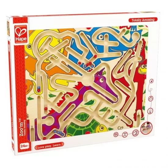 Labirint magnetic Zoo Hape - Distractie la dublu Labirint magnetic Zoo Hape - Distractie la dublu