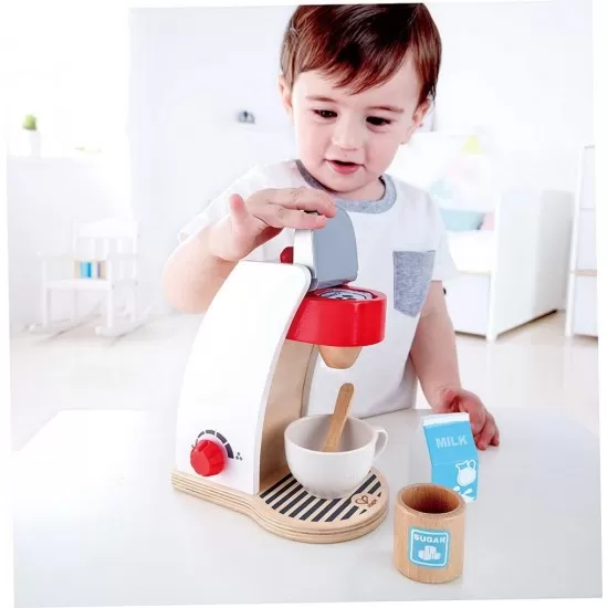 Jucarie din lemn aparat de cafea Hape Jucarie din lemn aparat de cafea Hape