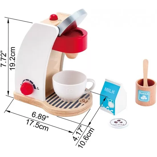 Jucarie din lemn aparat de cafea Hape Jucarie din lemn aparat de cafea Hape