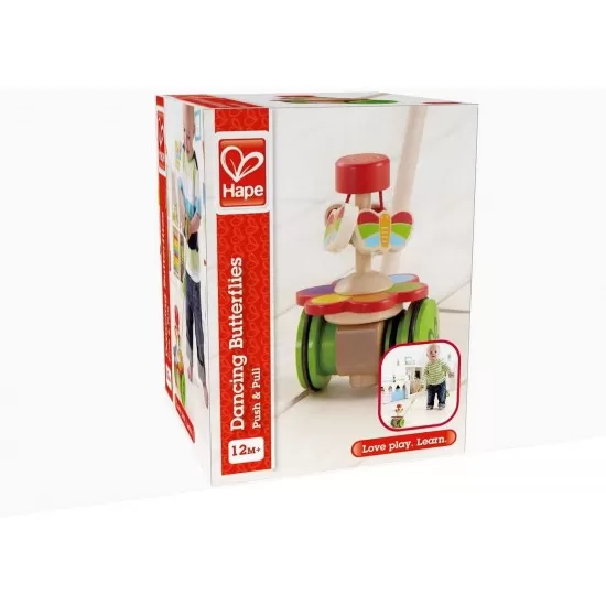 Jucarie de tras Hape - Mentine fluturasii in miscare Jucarie de tras Hape - Mentine fluturasii in miscare