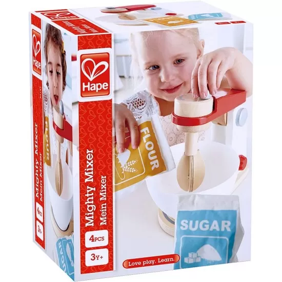 Jucarie din lemn mixer de bucatarie Hape Jucarie din lemn mixer de bucatarie Hape