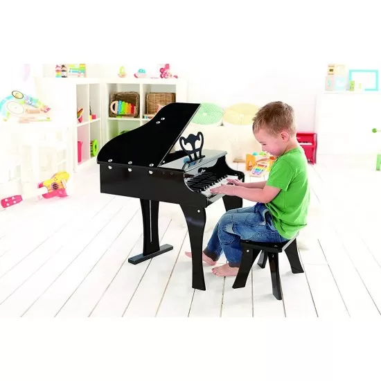 Pian pentru copii cu scaun din lemn Hape Pian pentru copii cu scaun din lemn Hape