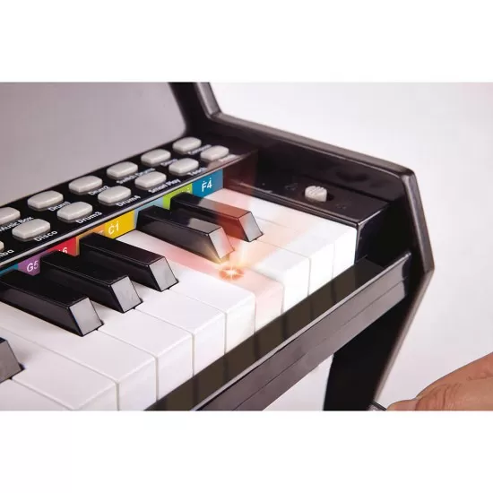 Pian electronic negru cu lumini Hape Pian electronic negru cu lumini Hape