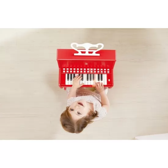 Pian electronic rosu cu lumini Hape Pian electronic rosu cu lumini Hape