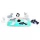 Puzzle tactil Hape - Animalele polare, 5 piese