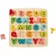 Puzzle alfabet din lemn 27 piese Chunky Hape Puzzle alfabet din lemn 27 piese Chunky Hape
