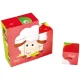 Puzzle din lemn ferma animalelor Hape 9 piese