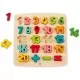 Puzzle matematica Chunky Hape 4 piese Puzzle matematica Chunky Hape 4 piese