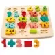 Puzzle matematica Chunky Hape 4 piese Puzzle matematica Chunky Hape 4 piese