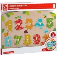 Puzzle din lemn numere Hape 10 piese