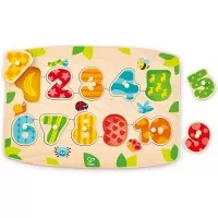 Puzzle din lemn numere Hape 10 piese