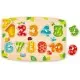 Puzzle din lemn numere Hape 10 piese Puzzle din lemn numere Hape 10 piese