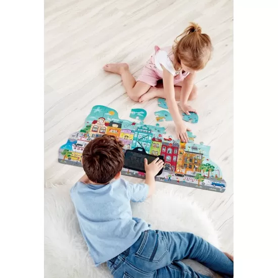 Puzzle orasul animat Hape 49 piese Puzzle orasul animat Hape 49 piese