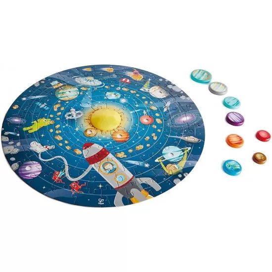 Puzzle sistemul solar 100 piese Hape Puzzle sistemul solar 100 piese Hape