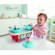 Set de joaca plita din lemn cu accesorii bucatarie Hape Set de joaca plita din lemn cu accesorii bucatarie Hape
