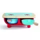 Set de joaca plita din lemn cu accesorii bucatarie Hape Set de joaca plita din lemn cu accesorii bucatarie Hape