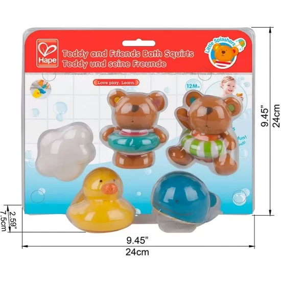 Set jucarii baie Teddy si prietenii Hape