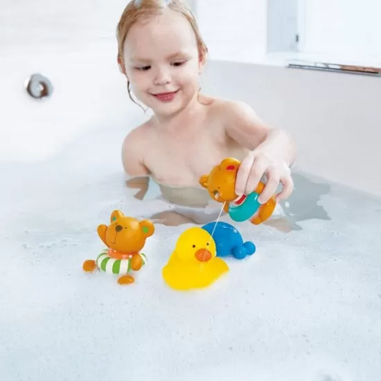 Jucarie baie Hape - Teddy inotatorul vesel Jucarie baie Hape - Teddy inotatorul vesel