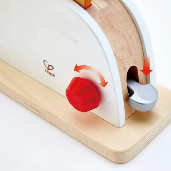 Set de joaca toaster din lemn Hape Set de joaca toaster din lemn Hape