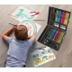 Set de desen Deluxe Happi Hobbi Art Case cu 100 de accesorii Dinozaur Set de desen Deluxe Happi Hobbi Art Case cu 100 de accesorii Dinozaur