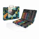 Set de desen Deluxe Happi Hobbi Art Case cu 100 de accesorii Dinozaur Set de desen Deluxe Happi Hobbi Art Case cu 100 de accesorii Dinozaur