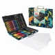 Set de desen Deluxe Happi Hobbi Art Case cu 100 de accesorii Dinozaur Set de desen Deluxe Happi Hobbi Art Case cu 100 de accesorii Dinozaur