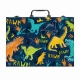 Set de desen Deluxe Happi Hobbi Art Case cu 100 de accesorii Dinozaur Set de desen Deluxe Happi Hobbi Art Case cu 100 de accesorii Dinozaur