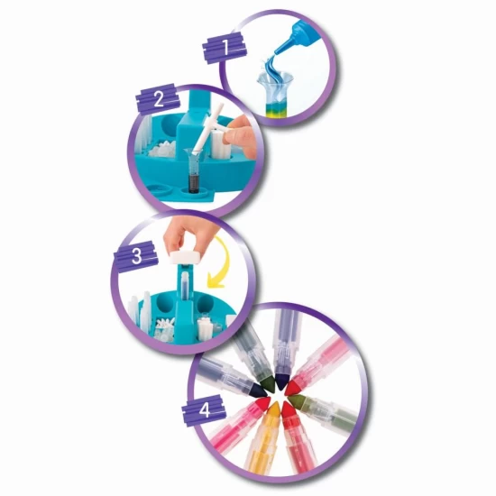 Set creativ, Atelierul de markere Happi Hobbi, +5 ani