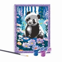 Set pictura pe numere Ursulet Panda Paint and Frame