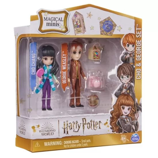 Set 2 figurine Cho si George Harry Potter Wizarding World Magical Minis Set 2 figurine Cho si George Harry Potter Wizarding World Magical Minis