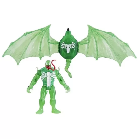 Set vehicul si figurina Green Symbiote 10 cm Spiderman Set vehicul si figurina Green Symbiote 10 cm Spiderman