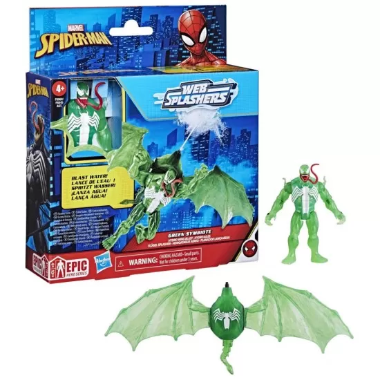 Set vehicul si figurina Green Symbiote 10 cm Spiderman Set vehicul si figurina Green Symbiote 10 cm Spiderman