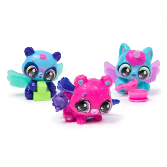 Set de joaca 5 oua Hatchimals Alive Neon Rainbow