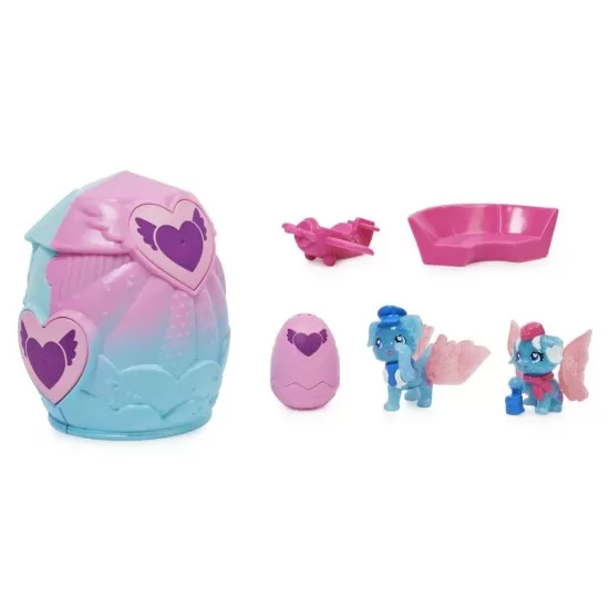 Set de joaca Hatchimals - Casa cu familie de figurine puiut