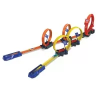 Pista buclelor duble Hot Wheels Action