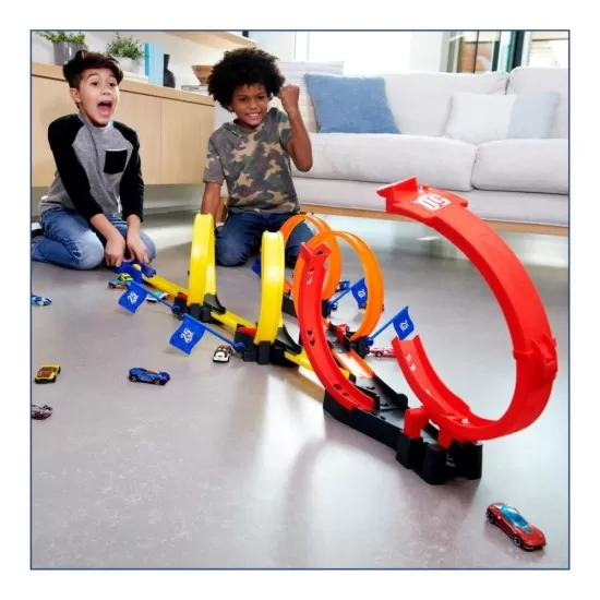 Pista buclelor duble Hot Wheels Action Pista buclelor duble Hot Wheels Action