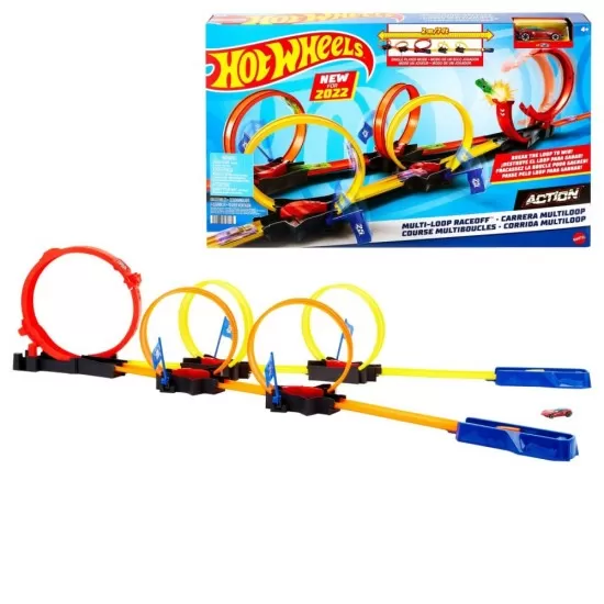 Pista buclelor duble Hot Wheels Action Pista buclelor duble Hot Wheels Action