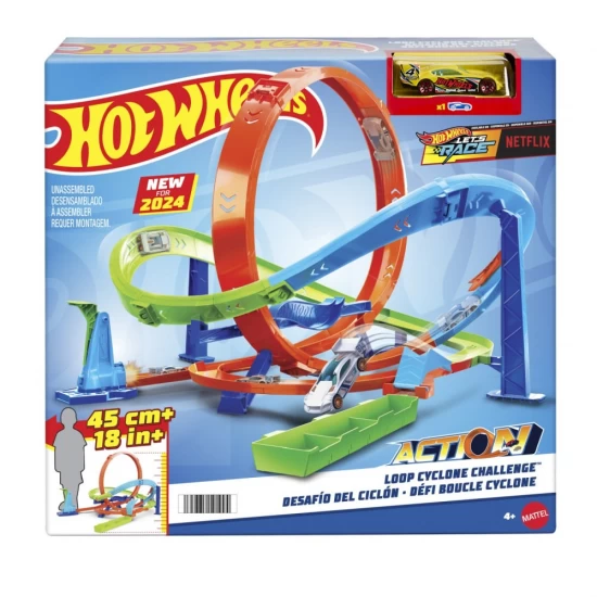 Set de joaca Hot Wheels Action - Provocarea ciclonului Set de joaca Hot Wheels Action - Provocarea ciclonului