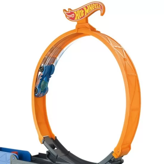 Camion Hot Wheels cu pista de lansare Stunt & Go Camion Hot Wheels cu pista de lansare Stunt & Go