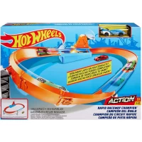 Circuit rapid Hot Wheels cu lansator si masinuta exclusiva