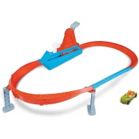 Circuit rapid Hot Wheels cu lansator si masinuta exclusiva