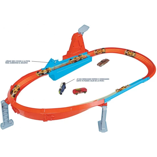 Circuit rapid Hot Wheels cu lansator si masinuta exclusiva Circuit rapid Hot Wheels cu lansator si masinuta exclusiva