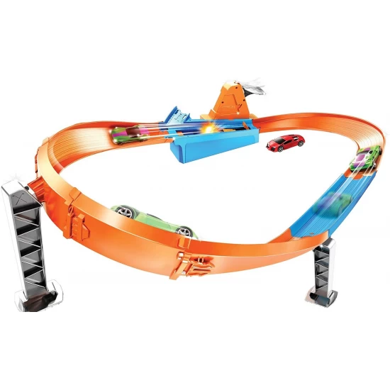 Circuit rapid Hot Wheels cu lansator si masinuta exclusiva Circuit rapid Hot Wheels cu lansator si masinuta exclusiva