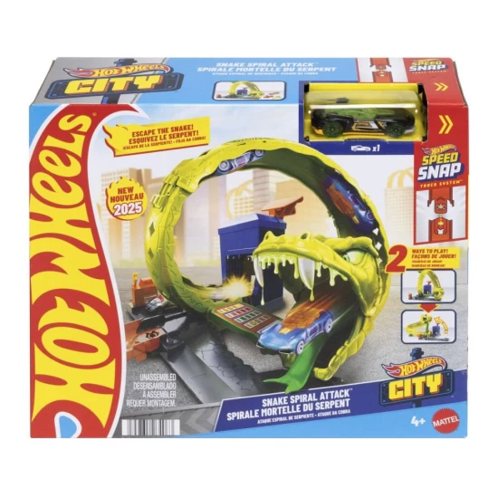 Set de joaca Hot Wheels City - Pista Atacul Spiral al Sarpelui 