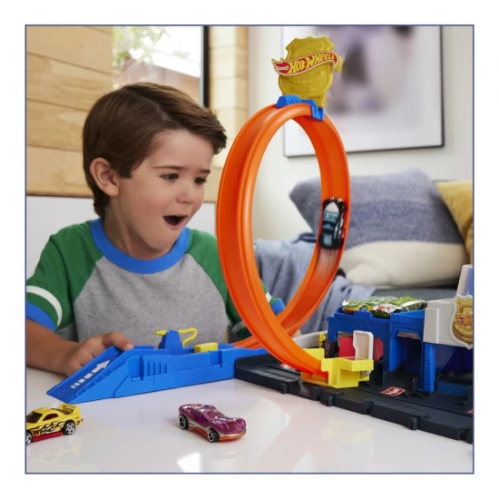 Set de joaca Hot Wheels City - Super statie de politie