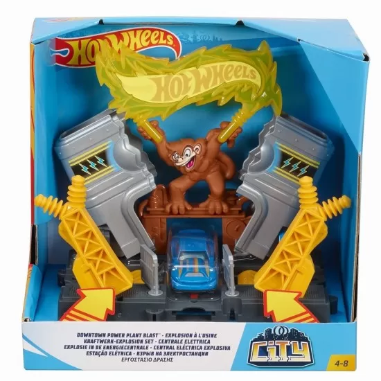 Set de joaca Hot Wheels - Explozie la fabrica Set de joaca Hot Wheels - Explozie la fabrica